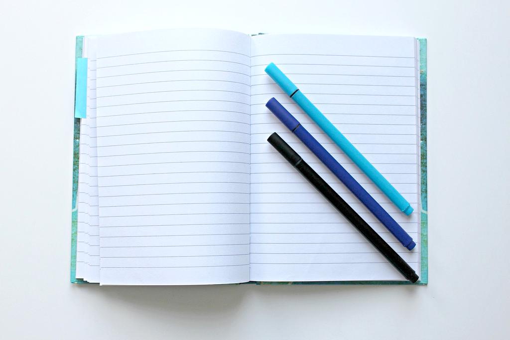 Typography and writing tools concept